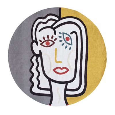 Tapis salon et chambre tissé plat PENNY 100x140 cm