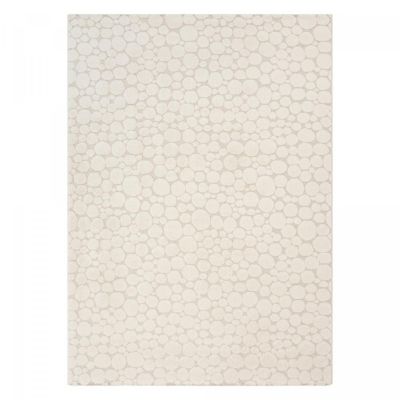 Tapis salon GALAI 160x220 cm Crème - Tapis Chambre doux et soyeux