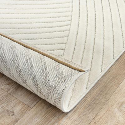 Tapis salon GEMGRAF 160x220 cm Crème - Tapis Salon doux et soyeux