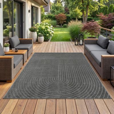 Tapis Santo Plus boho, Anthracite, 240 x 340 cm