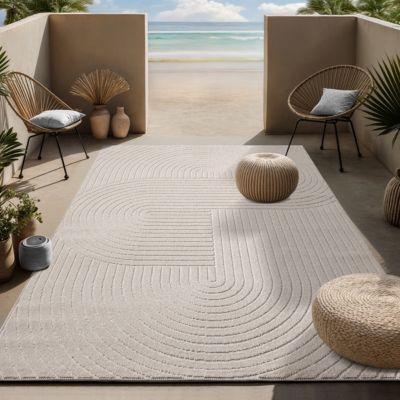 Tapis Santo Plus boho, Beige, 120 x 160 cm