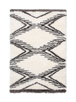 Tapis Scandi Tribal 100x150 cm blanc