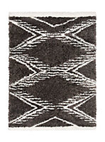 Tapis Scandi Tribal 150x200 cm gris