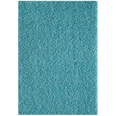 Tapis shaggy 160x230 rectangle tissé bleu motif uni SG LOCA