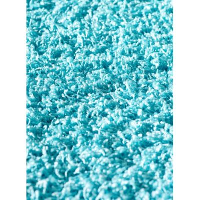 Tapis shaggy 160x230 rectangle tissé bleu motif uni SG LOCA