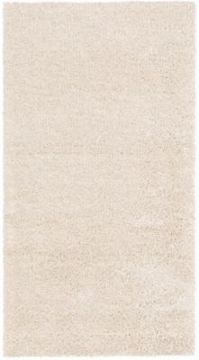 Tapis shaggy Coltrane L. 150 x l. 80 x ep. 3 cm crème GoodHome