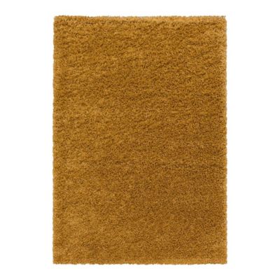 Tapis shaggy design uni rectangulaire Gadol 150x80 CM - Or