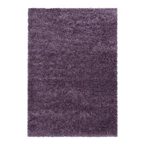 Tapis shaggy design uni rectangulaire Gadol 230x160 CM - Violet