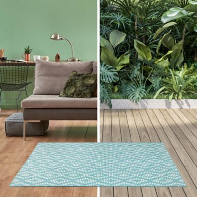 Tapis Shine 100 x 150 cm bleu