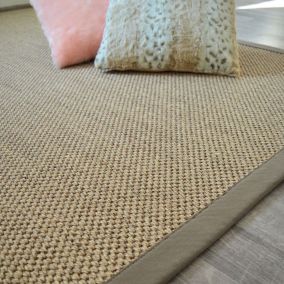 Tapis sisal - Kidara orge - Ganse taupe - 120 x 170 cm