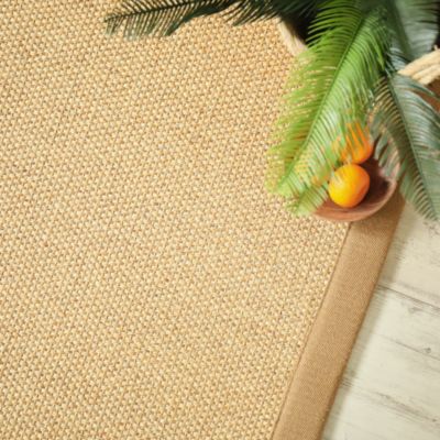 Tapis Sisal - Tulum miel - Ganse lin Camel - 140 x 200 cm
