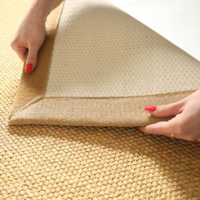Tapis Sisal - Tulum miel - Ganse lin Camel - 140 x 200 cm