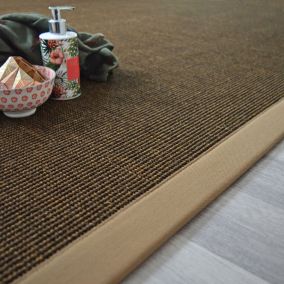 Tapis sisal Yucatan cacao - Ganse café au lait - 120 x 170 cm