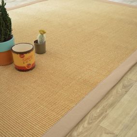 Tapis sisal Yucatan naturel - Ganse beige - 120 x 170 cm