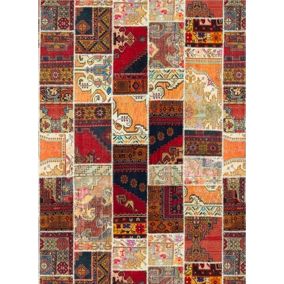 Tapis TETRIS, couleur Chaude, Dimension: 80x150