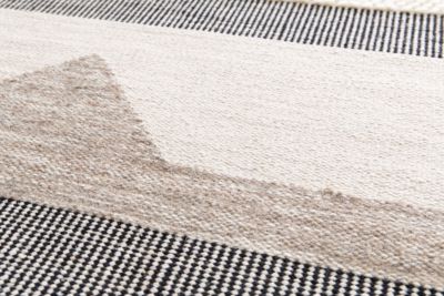 Tapis tissé L. 120 x l. 170 x ep. 2 cm gris GoodHome