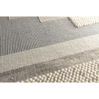 Tapis tissé L. 120 x l. 170 x ep. 2 cm gris GoodHome
