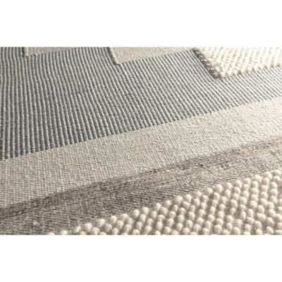 Tapis tissé L. 120 x l. 170 x ep. 2 cm gris GoodHome