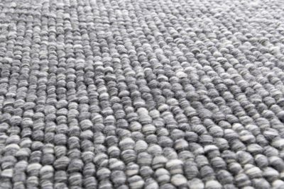 Tapis tissé main Laine L. 160 x l. 230 x ep. 1 cm gris GoodHome