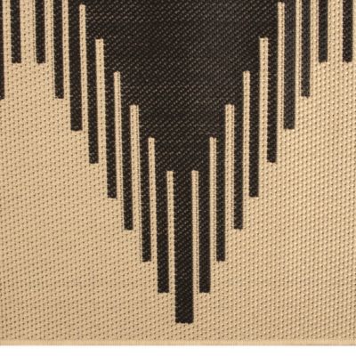 Tapis tissé plat Izel ethnique naturel L.200 x l.150 cm