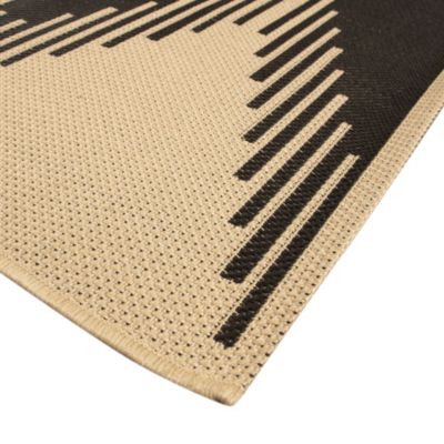 Tapis tissé plat Izel ethnique naturel L.200 x l.150 cm