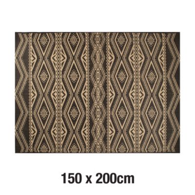 Tapis tissé plat Nelli ethnique L.200 x l.150 cm