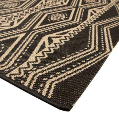 Tapis tissé plat Nelli ethnique L.200 x l.150 cm