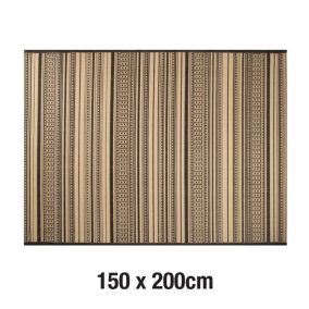 Tapis tissé plat Tonalli ethnique L.200 x l.150 cm