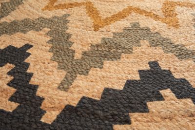 TAPIS TONGA JUTE FLEUR D80