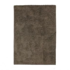 Tapis toucher laineux extra-doux taupe 120x170