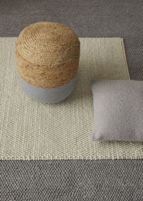 Tapis tricot Alaska écru L.150 x l.100 cm