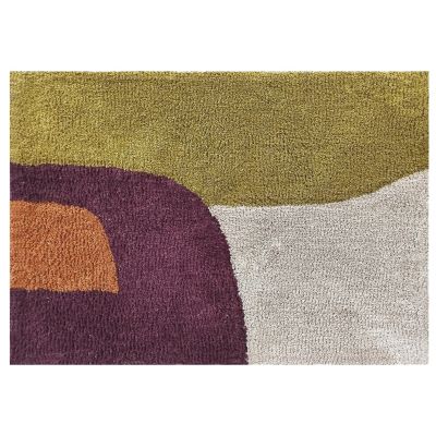 Tapis tufté formes géométriques violet L.90 x l.60 cm Ornami