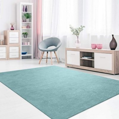 Tapis TUFTY Uni Bleu, Dimension: 80x150