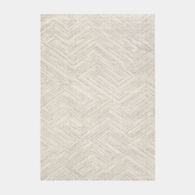 Tapis ultra-doux - Minimaliste - Crème dessin graphique gris - 200 x 290 cm