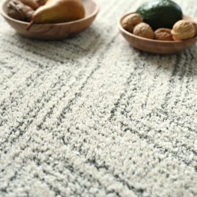 Tapis ultra-doux - Minimaliste - Crème dessin graphique gris - 200 x 290 cm