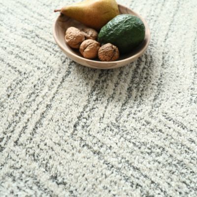 Tapis ultra-doux - Minimaliste - Crème dessin graphique gris - 200 x 290 cm