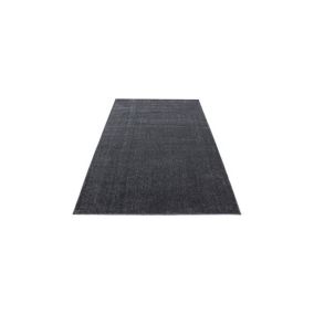 Tapis uni à courtes mèches pour salon Rush 100x60 CM - Gris