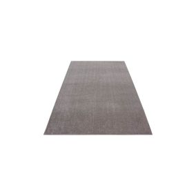 Tapis uni à courtes mèches pour salon Rush 150x80 CM - Beige