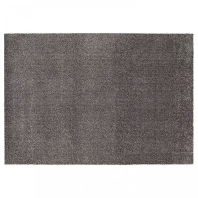 Tapis uni à poils longs en polypropylène 160 x 230 cm gris  Oviala