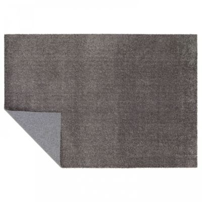 Tapis uni à poils longs en polypropylène 160 x 230 cm gris  Oviala