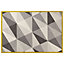 Tapis Valencia cadre jaune motifs géométriques 120 x 170 cm