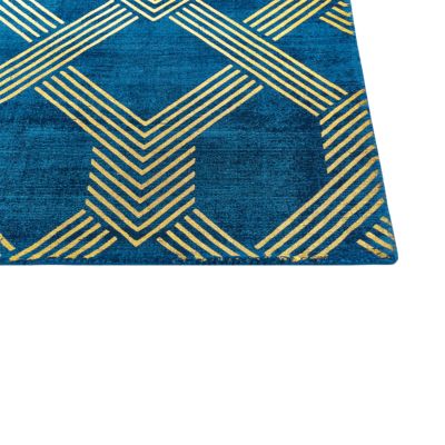 Tapis VEKSE Bleu 160 x 230 cm Soie artificielle