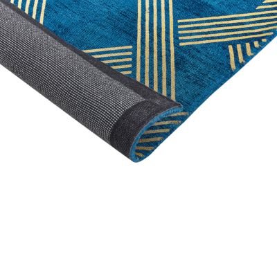 Tapis VEKSE Bleu 160 x 230 cm Soie artificielle