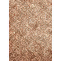 Tapis vinyle Circle brown 66 x 95 cm