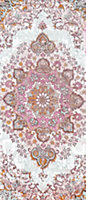 Tapis vinyle Essaouira motif traditionnel, persan, orient rose L.111,6 x l. 49,5 cm Dada Art