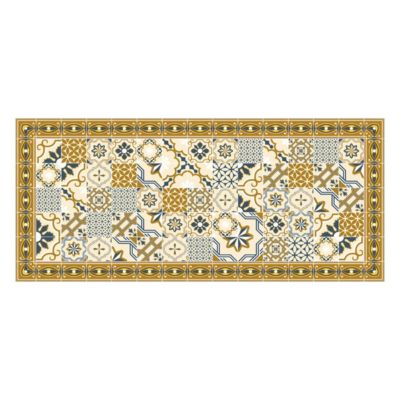 Tapis vinyle Mosaïque 50x112 - Jaune- Atmosphera
