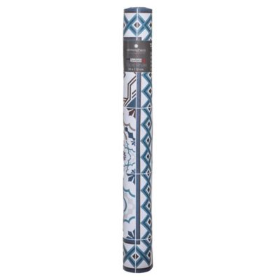 Tapis vinyle Mosaïque 50x112 - Noir- Atmosphera