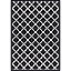 Tapis vinyle motif arabesques noir et blanc L.95 x l.66 cm x ep. 2 mm