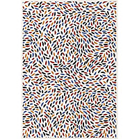 Tapis vinyle motif graphique -formes multicolore L.95 x l.66 cm x ep. 2 mm
