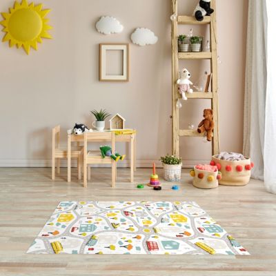 tapis vinyle ruelle Route tapis de jeu enfants - TenStickers